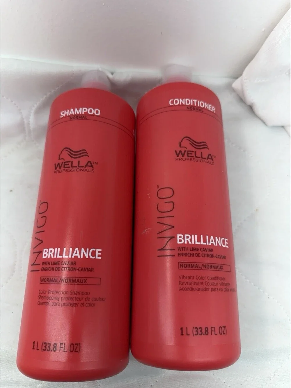 Wella Invigo Brilliance Liter Duo Shampoo Conditioner 33.8oz Fine Normal Hair